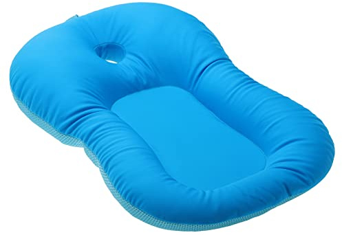TITA-DONG Cuscino da Bagno per Neonato, Cuscino da Seduta Morbido per Neonato, Cuscino da Bagno Galleggiante in Schiuma Morbido Vassoio per Inserto per Vasca da Bagno, Cuscino per Vasca da Bagno(Blu)