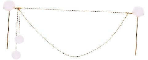 Beatifufu Chinesischer Haarstab Doppelkette Haargabel Aus Abs Und Zinklegierung Für Frauen Und Mädchen Schöner Frisurenaccessoire Langlebig Und Unverwüstlich