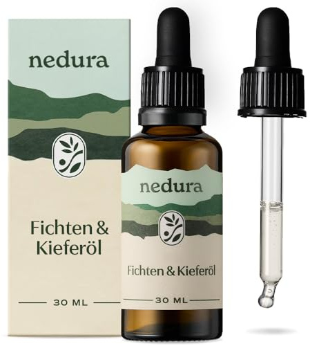 nedura® Waldzauber Duftmischung [Fichte & Kiefer] - Entspannende Waldatmosphäre - [100% NATURREIN] - Ätherische Öle für Aromatherapie und Diffuser - 30ml