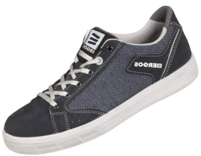 Ergos Dallas 2 S1PS SR FO | Chaussures De Sécurité | Basket De Sécurité Type Sneakers Confortable| Semelle en Composite Antiperforation | Antidérapante | Mixte | Bleu | 42
