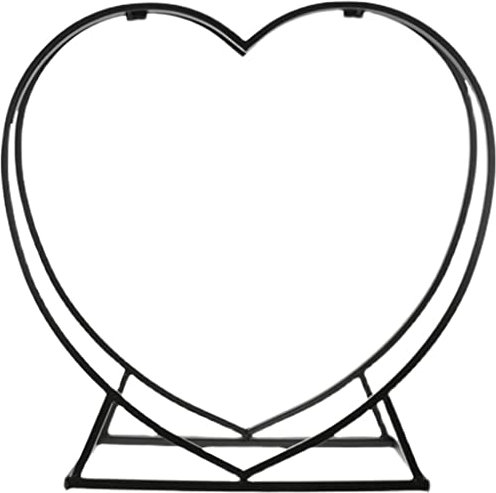 GUHPZA Portalegna da ardere per Interni, portalegna Impermeabile a Forma di Cuore, portalegna in Ferro per impilare la Legna, portalegna Nero per Camino