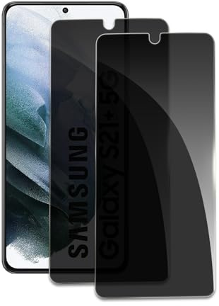 2 Stück Sichtschutz Schutzfolie Für Samsung Galaxy S21 Plus, Anti-Spy Schutzglas, Anti-Spion, 9H Härte, Anti-Kratzer, Anti-Öl, Anti-Bläschen, Einfache Installation