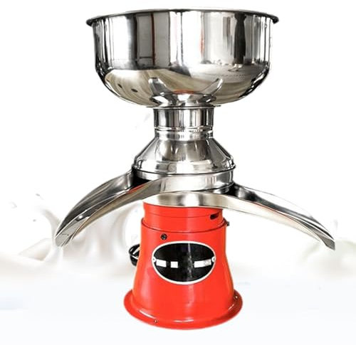 UKLULUAMZ Dairy Electric Cream Centrifugal Separator, 5L/1.32Gal Stainless Steel Cream Separator Commerical Cream Centrifugal Separator with Milk Pot and Milk Mouths for Separating Milk, Goat Milk