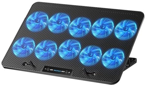 Laptop Cooling Pad Refroidisseur d'ordinateur Portable de Jeu N15,Plaque de Refroidissement pour Ordinateur Portable, Support pour Ordinateur Portable Refroidisseur Ordinateur(N10RGB)