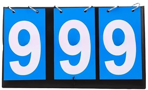 YYLUOYANG Anzeigetafel Anzeigetafel Punktezähler, Volleyball Basketball Tennis Tischtennis Anzeigetafeln Scoreboard(3 Digit Blue)