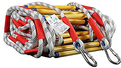 3M(9.8ft) Emergency Ladder Rope Ladder Rescue Ladder with Fire Safety Rope for Quick Evacuation Portable Emergency Escape Rope for Home and Office Safety