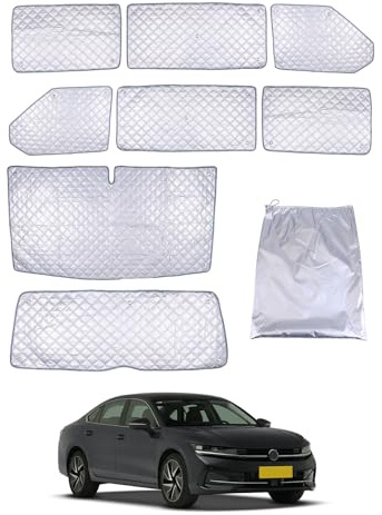 LICHENGTAI Sonnenschutz Auto Frontscheibe passend für VW T5 T6, Frontscheibenabdeckung Sonnenschutz Windschutzscheiben Schutz Set, Faltbare Windschutzscheibe Abdeckung