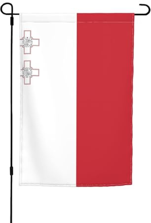 Bandiera di Malta stampata da giardino, bandiere decorative – adatte per balcone, patio, prato, cortile, festa della mamma, Natale, Halloween, decorazioni per le vacanze