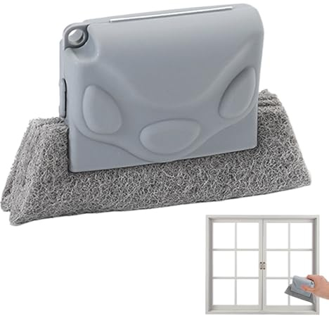 Limpiador de marcos de ventanas - cepillo de puerta corredera,cepillo de limpieza gadget herramienta para juntas de azulejos columnas alféizar de ventana puerta corredera cocina baño riel de ventana
