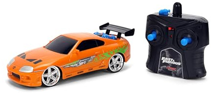 Jada Toys Fast and Furious RC Auto Nitro Powered Vapor - Brian’s Toyota Supra Mk4 (19 cm) als ferngesteuertes Spielzeugauto ab 6 Jahre, mit Turbo, Licht & Wasserdampf, inkl. 2,4 GHz Fernbedienung
