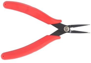 Pinze ergonomiche con manico antiscivolo a punta fine adatte per piegare fili delicati per la creazione di gioielli e piccoli componenti per lavori in miniatura