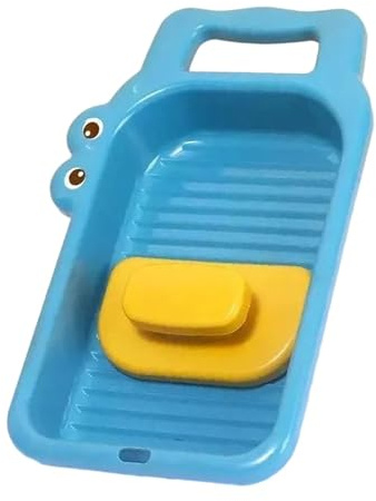 FLCPJGV Mini Planche à Laver, Bassin de Lavage avec Planche à Laver pour Le Linge, Le Lavage Des Mains, Les Vêtements, Les Chaussettes, Les Culottes, Les Serv, Bleu