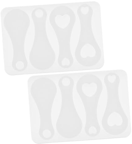 Cabilock Moule pour Jeton De Caddie Lot De 2 en Silicone Résistant pour Fabrication De Porte-clés Décoratifs Adaptés Aux Loisirs Créatifs