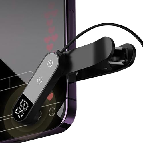 Jiimhte Auto Clicker för smartphone, justerbar hastighet finger autoclicker, automatisk tyst justerbar hastighet fysisk klickerkran för videospel telefonskärm livesändningar gillar belöningsuppgift