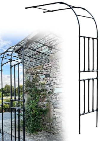 Arche Jardin Demi Face, Treillis Extérieur for Plantes Grimpantes, Arche Fleurie for Terrasse, Pelouse, Fond Scène Mariage Décorations