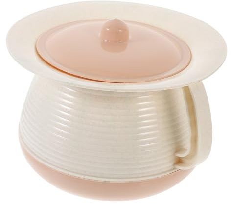 TOKIDNY Pot de Chambre en Plastique Réutilisable avec Couvercle Hermétique, Urinoir Portable pour Bébé et Garçon et Filles, Bassin de Lit Hygiénique, Seau à Urine Pratique pour Usage