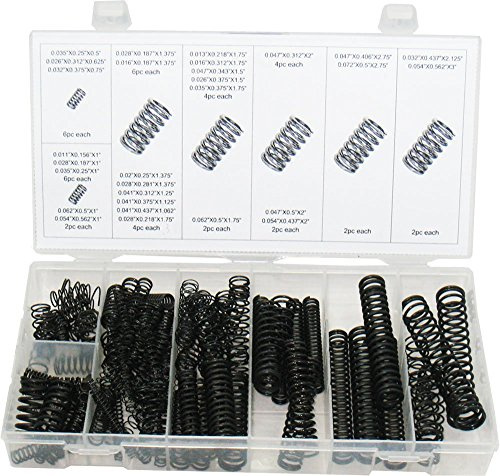 Swordfish 32030 114pc Black Oxide Finish Compression Spring Assortment