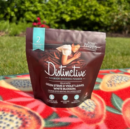 Travel Detergent/Small Washing Powder Pack/For Machine Washing/Soak Clean Hand Washing (Mini pack) / Relaxing Essential Oils Fragrance/By Distinctive