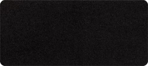 Salonloewe Fußmatte waschbar schwarz 30 x 60 cm Schmutzfangmatte unifarben rutschfest Eingangs-Matte