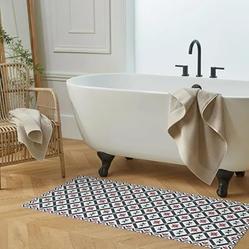 99 Déco - Tapis antidérapant en Vinyle intérieur et extérieur - 50 x 120 cm - Multicolore - CC Victoria