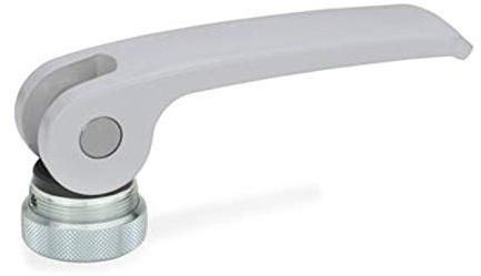 Tenditore eccentrico argento, lunghezza 82 mm, rondella regolabile, filettatura interna M8