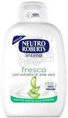 Neutro Roberts, Detergente Intimo Fresco, Detergente per l'Igiene Intima con Estratto di Aloe Vera, 100% Naturale - Ottimo per Proteggere il tuo Intimo, Per Donne e Bambini - Flaconi da 200 ml