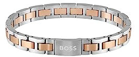 BOSS Jewelry Armband mit Knebelverschluss für Herren Kollektion METAL LINK ESSENTIALS - 1580056