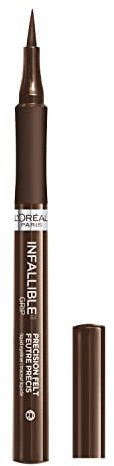 L'Oréal Paris Make-up Infallible Grip Precision Filz-Eyeliner, wischfest, langlebig, wasserdicht, braun, 0,9 ml