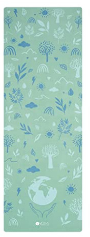 Yoga Design Lab Combo Yogamatte | rutschfest, Matte/Handtuch, Guter Halt bei viel Schweiß, Naturkautschuk | mit Tragegurt