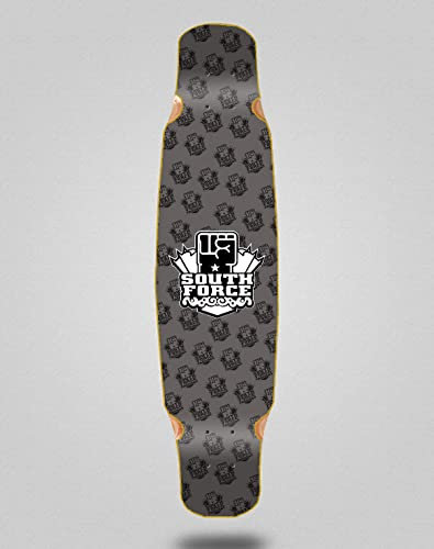 South Force Skate Skateboard Longboard Deck Mix Bamboo 46 x 9 NF grau