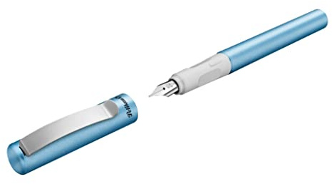 Pelikan Pluma estilográfica Pina Colada azul metálico 1+1 TP/FS azul caja plegable