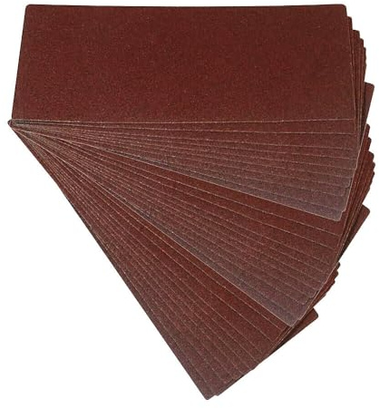 1/3 Sheet 93 x 230mm Sandpaper Sheets for wood, paint, varnish, Top Clamped, P60, P80, P120, P240 - Pack of 10 (80 Grit)
