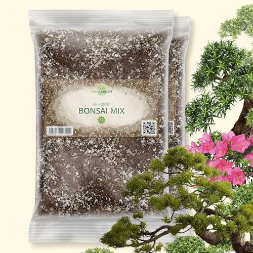 ORAGARDEN Bonsai Erde für Zimmerpflanzen und Garten - 6L Bonsai Substrat für Baum, Palmen - 6 Komponenten Bonsaierde