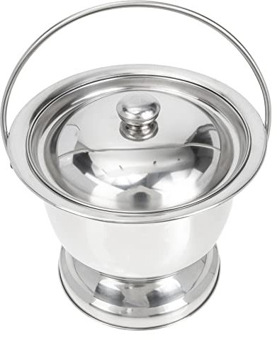 Healeved Edelstahltopf Für Senioren Tragbares Urinal Aus Edelstahl Praktische Bettpfanne Für Männer Reise-pinkelflasche