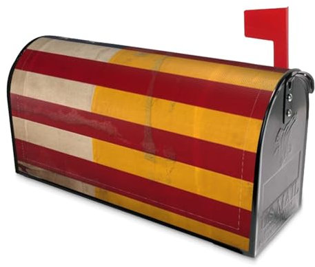 Coperture magnetiche per cassette postali con stampa bandiera della Spagna americana, dimensioni standard, impermeabili, copertura per cassetta delle lettere per casa, giardino, cortile, 45,7 x 53,3
