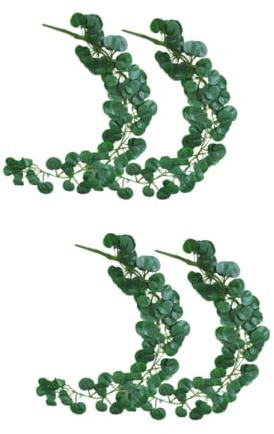 Ciieeo 4 Pz Edera appesa al muro di vite rampicante di simulazione ghirlanda di foglie verdi ghirlanda nuziale arredamento pianta artificiale in rattan decorazioni in foglie spago foglia