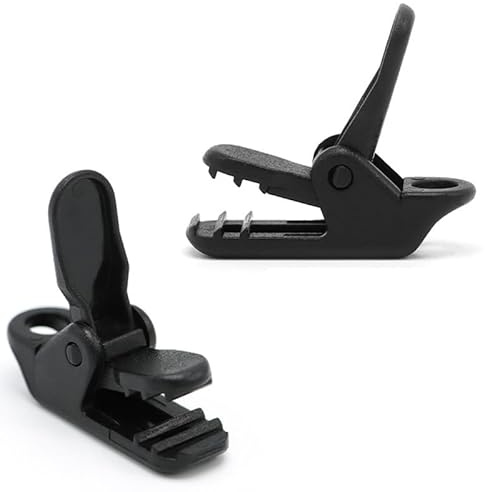 Fermaglio per telone da Esterno 10 Pezzi, Fermaglio per Tenda da Campeggio, Fibbia per Clip in plastica per Attrezzatura, Pinze fisse Accessori con Gancio