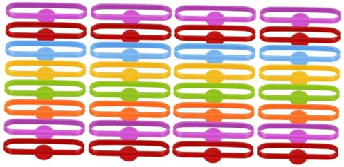 PRETYZOOM 2sets Glass Recognizer Cup Tag Silicone Wine Glass Marker for Parties 36pcs*2