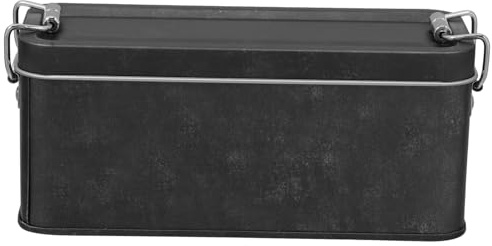 MAGICLULU Rectangular Metal Tin Box with Lid Tin Storage Box for Cookies Candy and Snacks Decorative Storage for Keepsakes and Home Decor Reusable Multipurpose Container