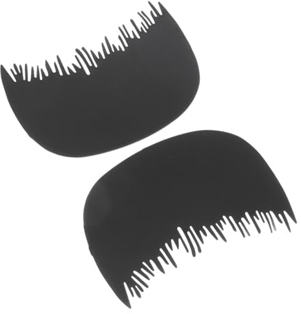 VALICLUD 2pcs Dense Hair Fiber Comb for Men Professional Hairline Comb for Forehead Line