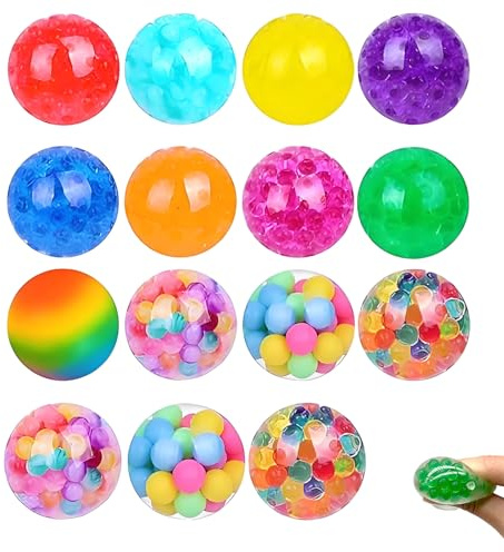 18 Pcs Stress Balls for teen, Fidget Squishy Sensory, Squishy Balls for teens, Stress Relief for Anxiety(15 Used by people over the age of)
