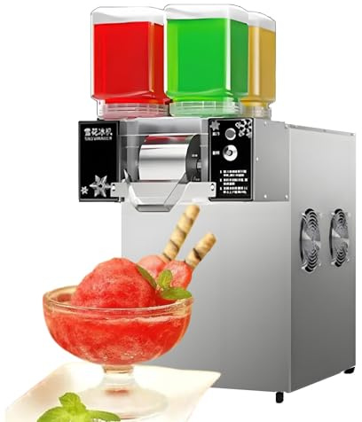 Macchina per ghiaccio a fiocchi di neve commerciale, macchina per ghiaccio a fiocchi di neve, macchina per ghiaccio a neve da banco, per panetteria, bar, food truck,750w