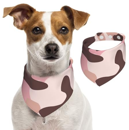 Hundehalstuch, Katzen-Halstuch, Camouflage, Rosa, 1 Stück, Hundezubehör für kleine Hunde