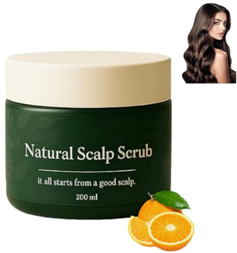 Scrub naturale per il cuoio capelluto, scrub esfoliante per la pulizia profonda del cuoio capelluto, formula delicata, idratante e lenitiva, adatto a tutti i tipi di capelli