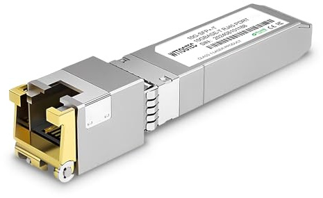 Transceptor de módulo SFP+ a RJ-45 de 10 GB de hasta 80 m, módulo SFP+ CAT6a de cobre 1.25/2.5/5/10G-T, negociación automática, para Cisco SFP-10G-T-S, Meraki, TP-Link, Mikrotik, Netgear y más