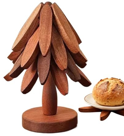 Presine da cucina, design a forma di albero, antiscivolo, resistenti al calore, per cucina, dormitorio, ristorante, appartamento, pizzeria, ciotola, teiera, tazza, cucchiaio