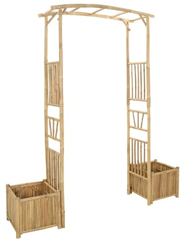 vidaXL Arche de Jardin Naturel 177 x 40 x 205 cm Bambou