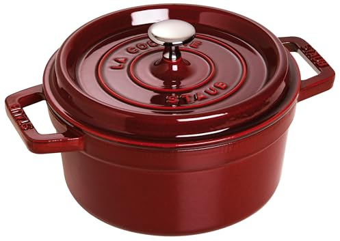 STAUB 1102287 Cocotte Round 22cm Grenadine red