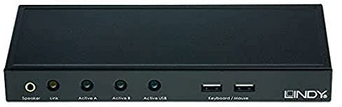 Lindy 39396 Netzwerk Kabel Cat5 KVM Extender Dual VGA und Audio schwarz