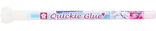 TALENS Quickie Glue Pen mit feiner Klebespitze, Durchsichtig, Klebestift, Kartusche, 1 Stück